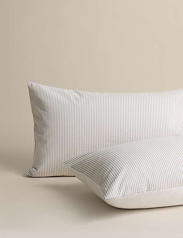 Pure Cotton Striped Seersucker Bedding Set - UA