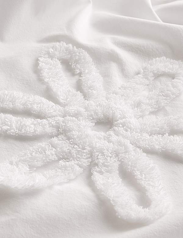 Pure Cotton Tufted Flower Bedding Set - JP