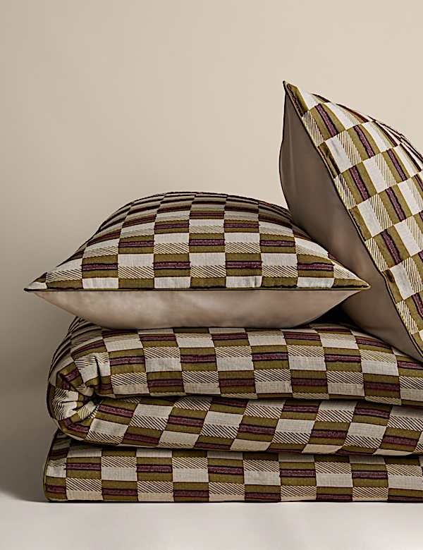 Checkerboard Gauze Jacquard Bedding Set - NZ