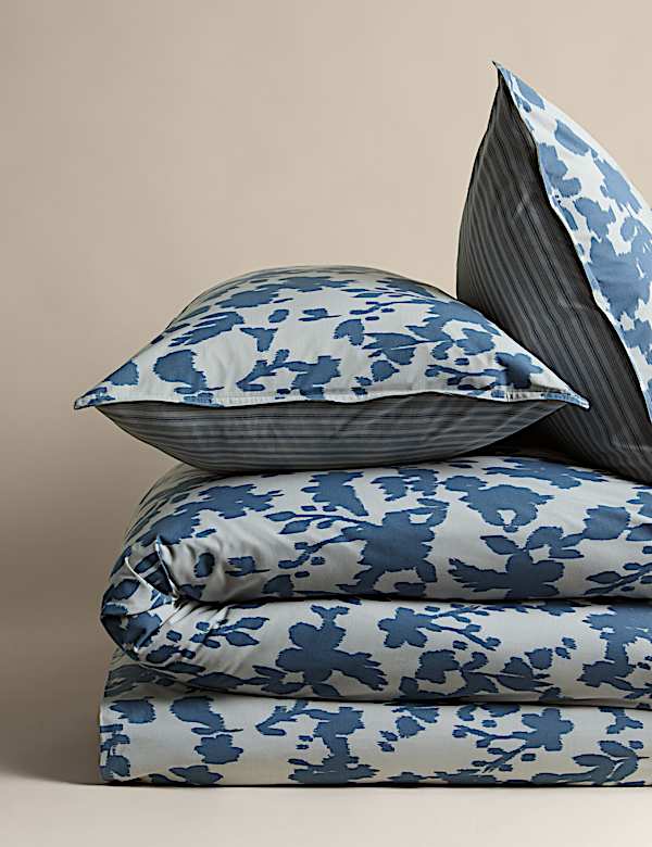 Cotton Rich Floral Reversible Bedding Set - LV