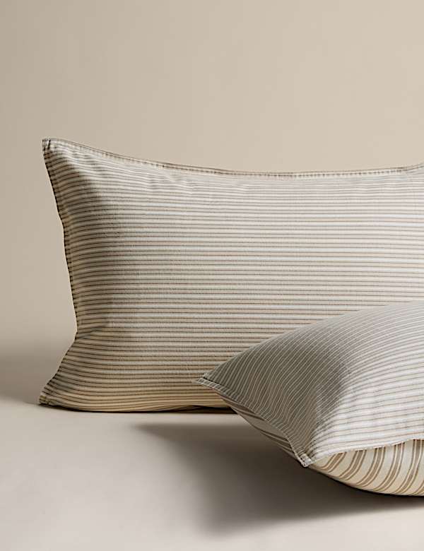 Brushed Cotton Striped Bedding Set - MV