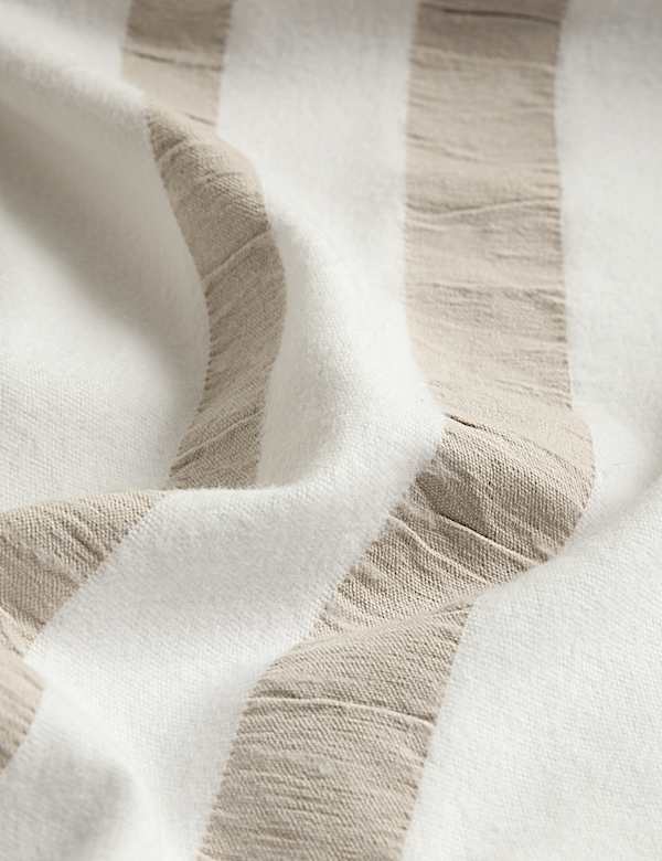 Brushed Seersucker Striped Bedding Set - VN