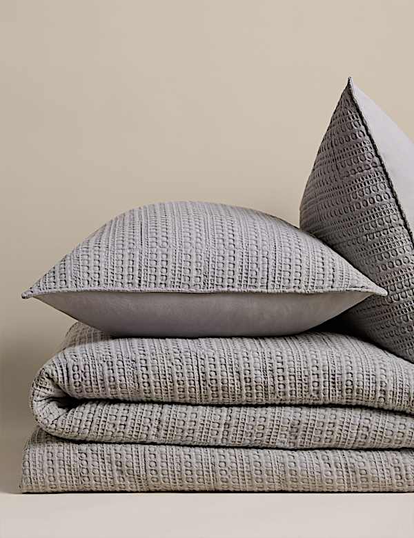 Pure Cotton Quilted Waffle 2.5 Tog Bedding Set - VN