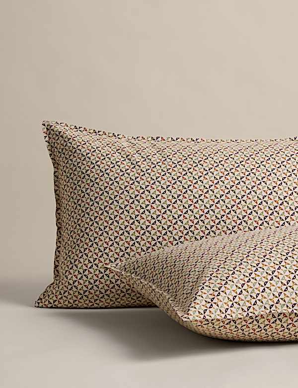 Pure Cotton Geometric Brushed Bedding Set - LV