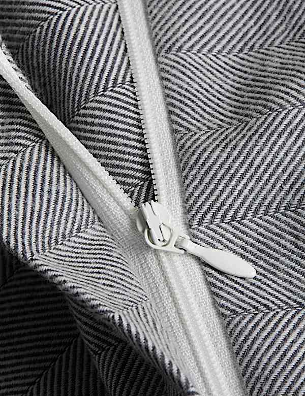 Pure Cotton Herringbone Striped Bedding Set - AL