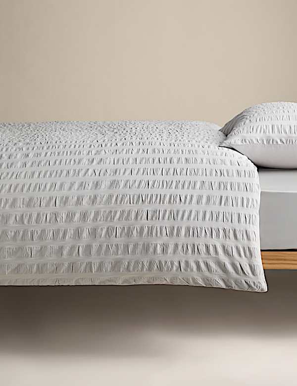 Pure Cotton Striped Seersucker Bedding Set - NL