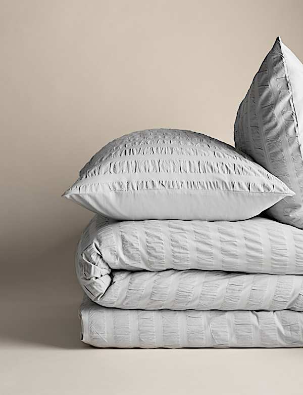 Pure Cotton Striped Seersucker Bedding Set - NL