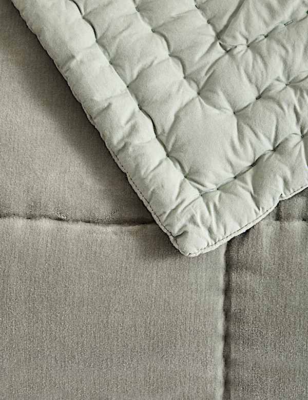 Cotton Velvet Quilted Bedspread - IT