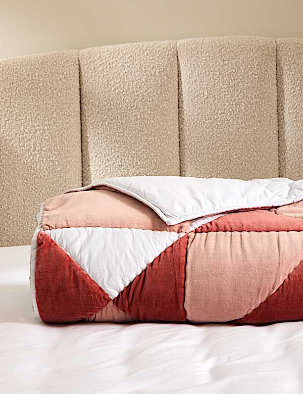 Velvet Patchwork Bedspread - CA