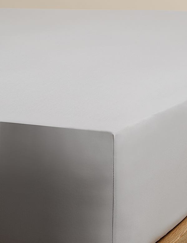 Easy Care Cotton Blend Fitted Sheet - LT