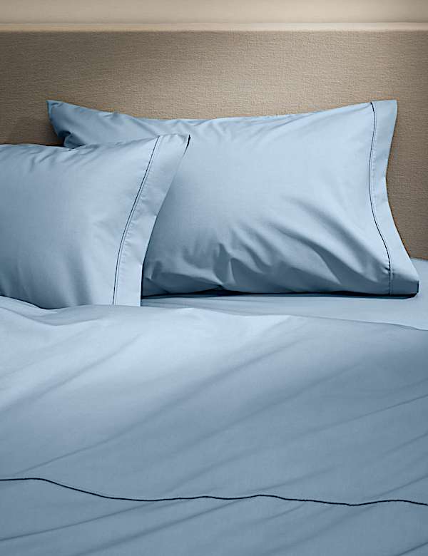 Lot de 2 taies d'oreiller king size en coton égyptien avec une densité de tissage de 230 fils - CA