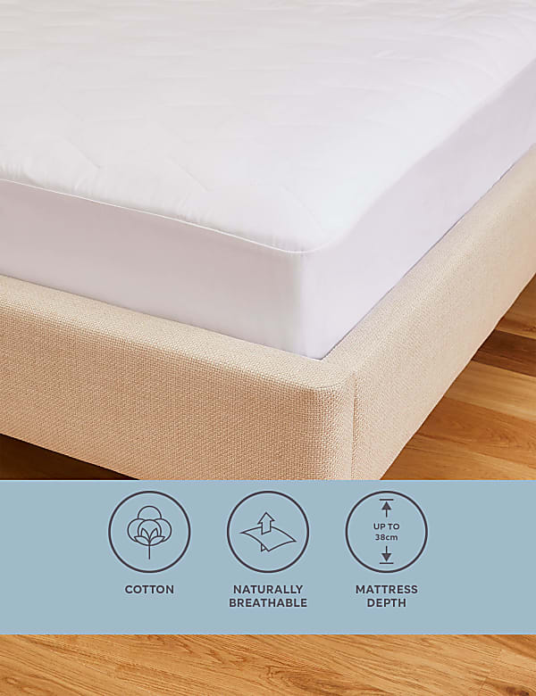 Pure Cotton Extra Deep Mattress Protector - SG