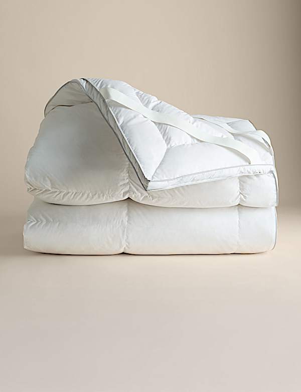 Surmatelas de qualité supérieure garni de duvet et de plumes d’oie hongroise - LU