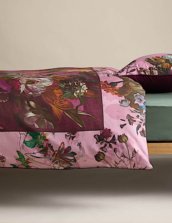 Pure Cotton Floral Border Bedding Set - CH