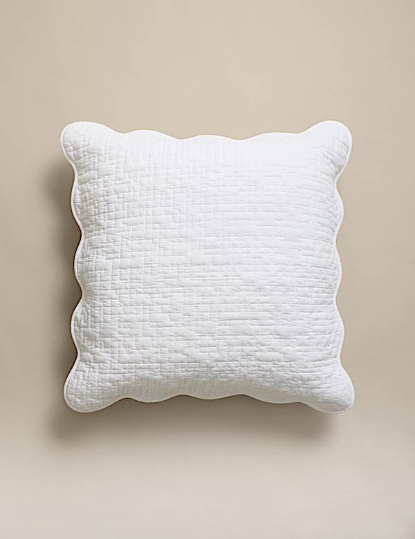 Pure Cotton Scallop Edge Pillow Sham - CZ