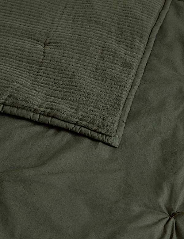 Pure Cotton Gauze Quilted Bedspread - SE