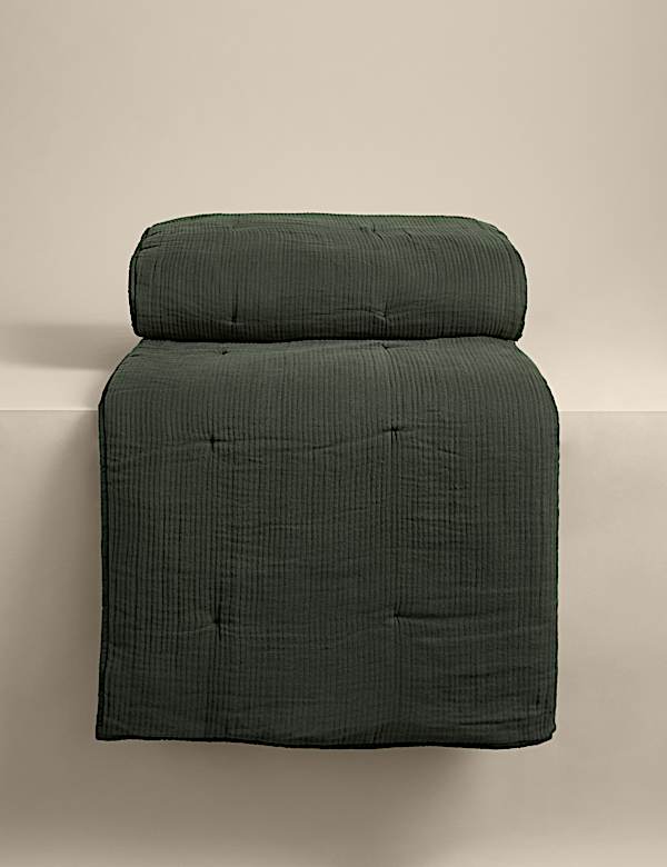 Pure Cotton Gauze Quilted Bedspread - SE