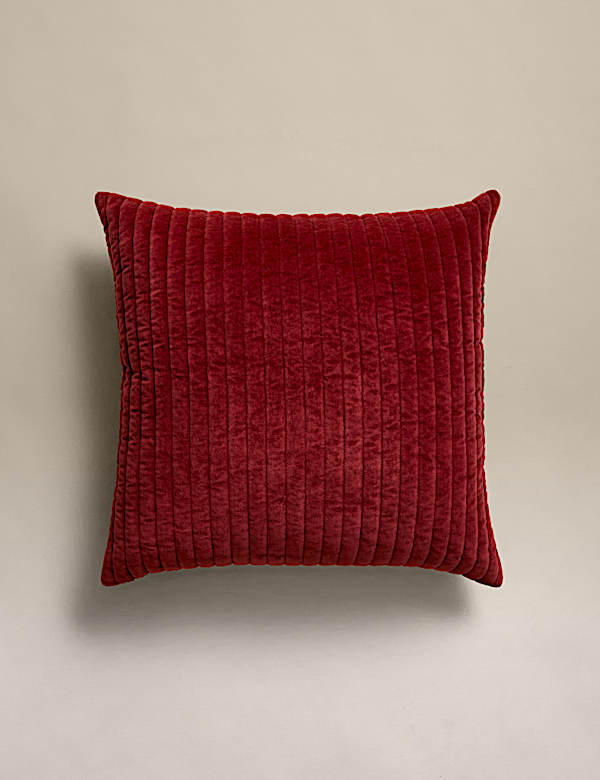 Pure Cotton Velvet Narrow Stripe Pillow Sham - CZ