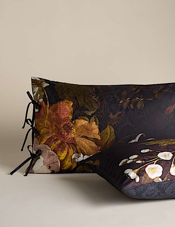 סט מצעים פרחוני מסטן - IL