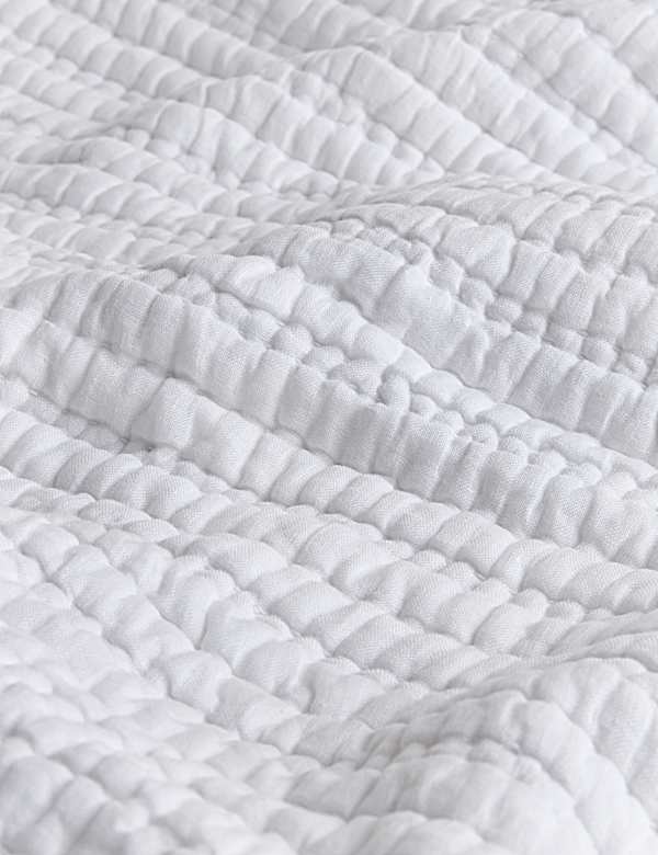 Linen Blend Quilted Bedspread - CA