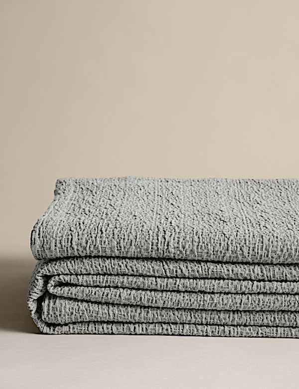 Pure Cotton Textured Jacquard Bedspread - NL