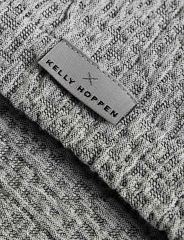 כיסוי מיטה ג'קארד מכותנה טהורה בטקסטורה - IL