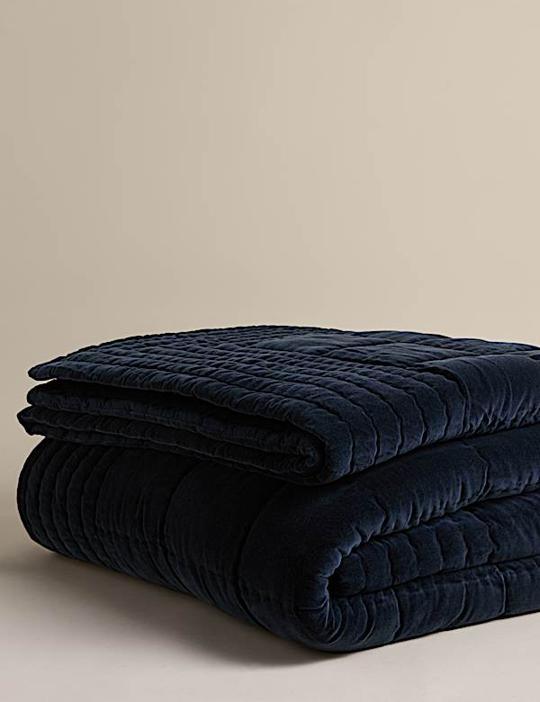 Pure Cotton Velvet Bedspread - CZ