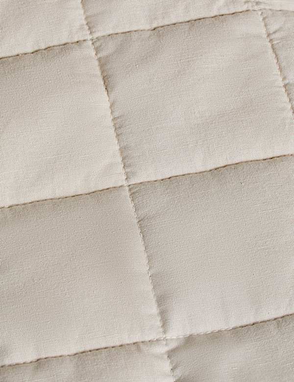 Cotton Rich Quilted Bedspread with Linen - NZ