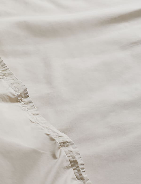 Washed Cotton Deep Fitted Sheet - NO