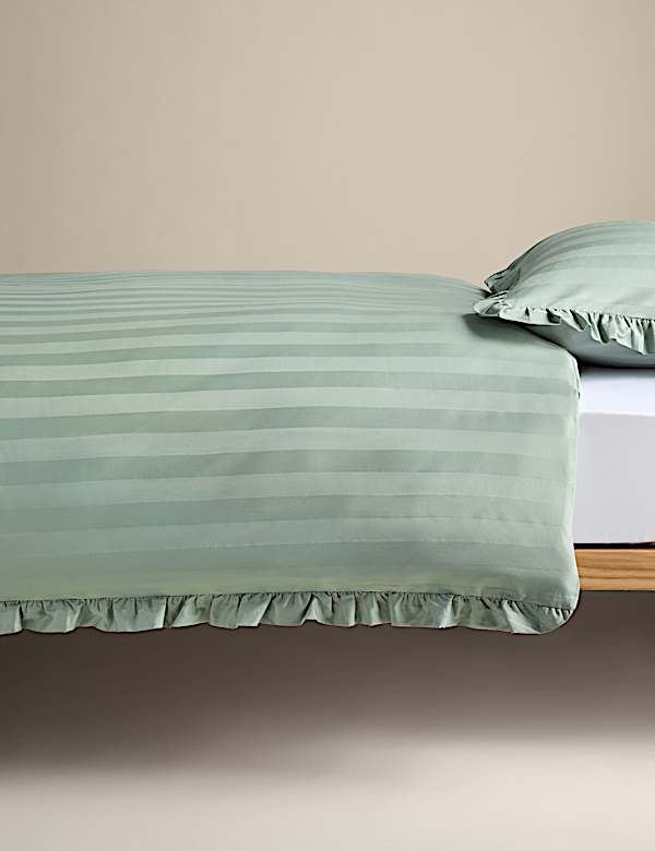 Pure Cotton Printed Ruffle Edge Bedding Set - KG