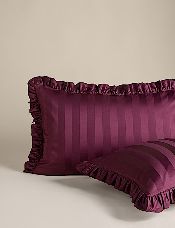 Pure Cotton Printed Ruffle Edge Bedding Set - IL