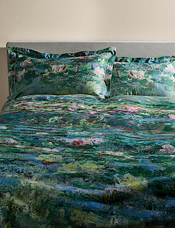 Pure Cotton Monet Waterlilies Bedding Set - IS
