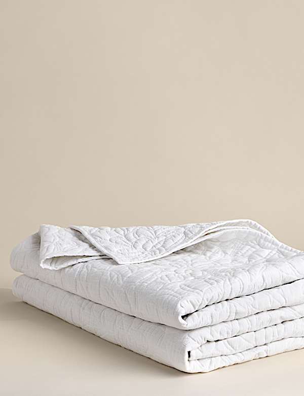 Pure Cotton Floral Bedspread - BE