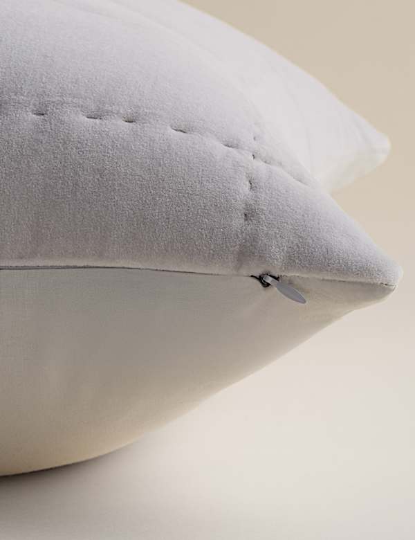 Pure Cotton Velvet Quilted Cushion - CA
