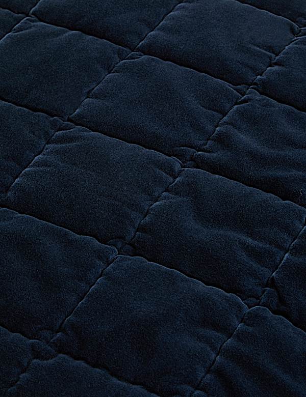 Pure Cotton Velvet Quilted Cushion - DE