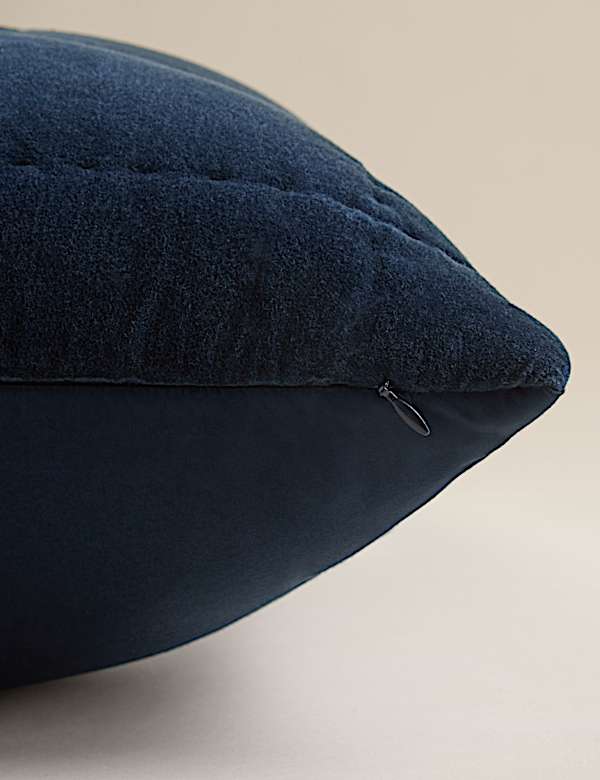 Pure Cotton Velvet Quilted Cushion - DE