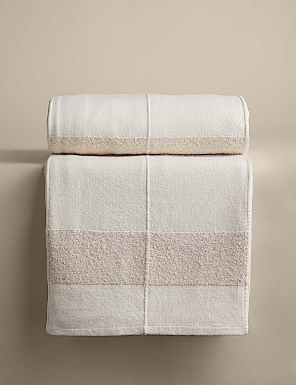 Pure Cotton Woven Boucle Bedspread - JE