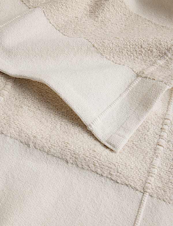 Pure Cotton Woven Boucle Bedspread - JE