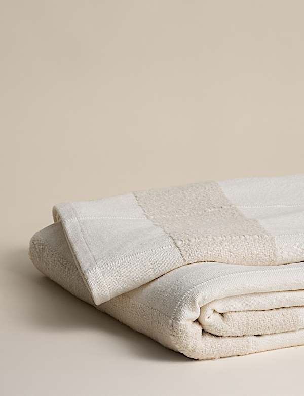 Pure Cotton Woven Boucle Bedspread - JE