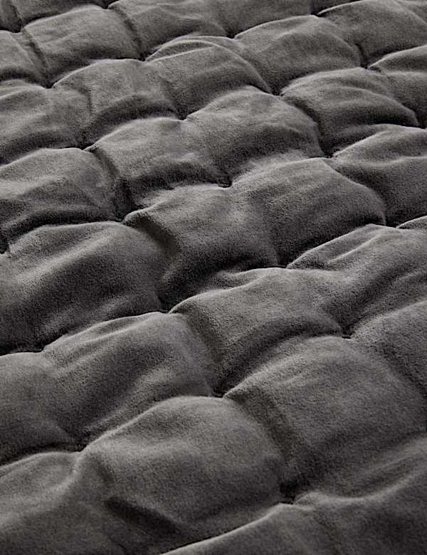 Pure Cotton Velvet Quilted Bedspread - JE