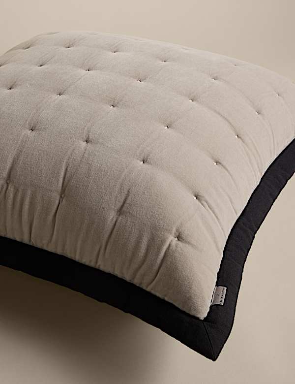 Pure Cotton Velvet Quilted Sham - LU