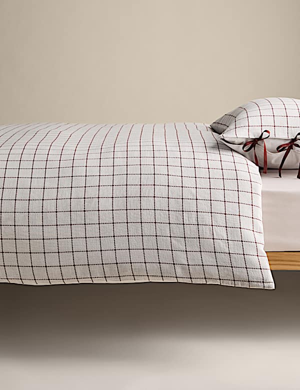 Pure Cotton Exquisite Earth Check Bedding Set - VN