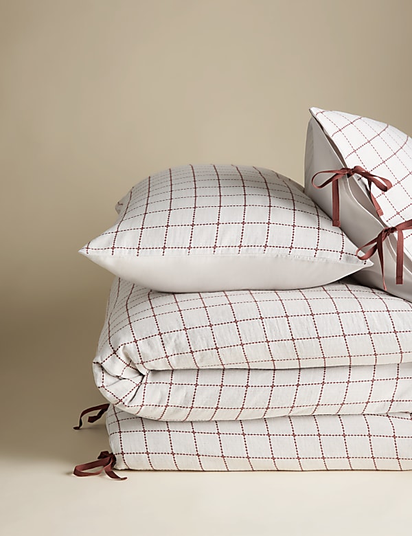 Pure Cotton Exquisite Earth Check Bedding Set - VN