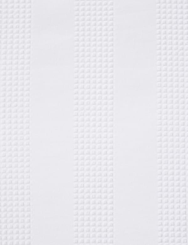 Parure de lit 100 % coton à rayures gaufrées - CH