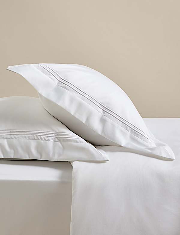 Lot de 2 taies d&rsquo;oreiller Oxford 100 % coton - FR