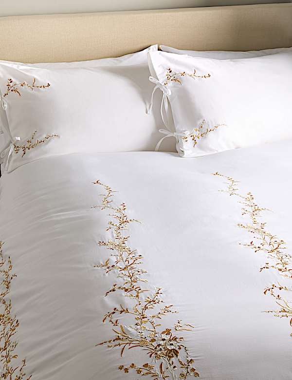 Pure Cotton Tamsin Trailing Blossom Bedding Set - GR