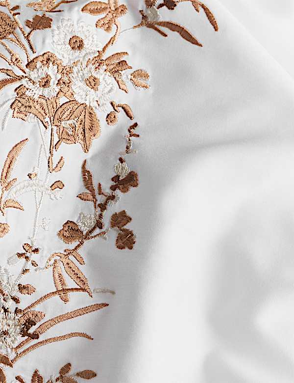 Parure de lit Tamsin 100&nbsp;% coton &agrave; motif fleuri - FR