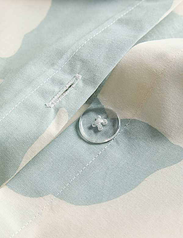 Cotton Rich Silhouette Floral Bedding Set - GR