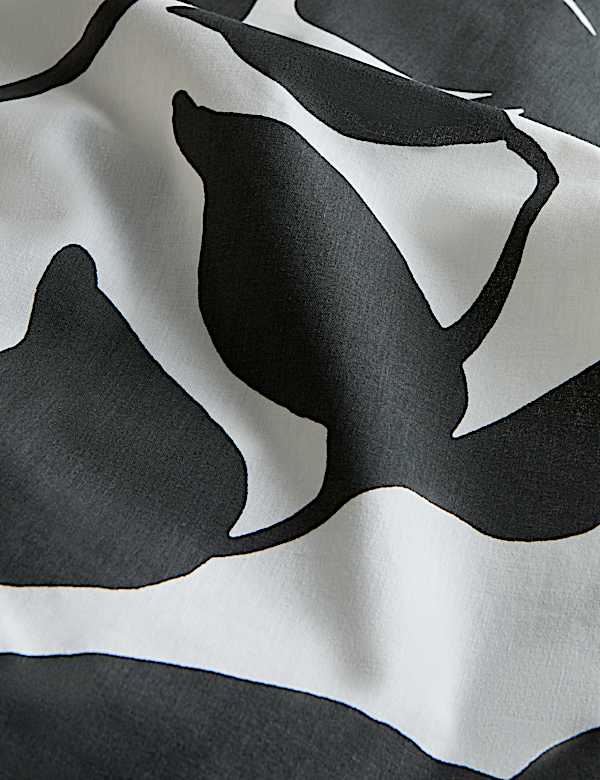 Cotton Rich Silhouette Floral Bedding Set - MX