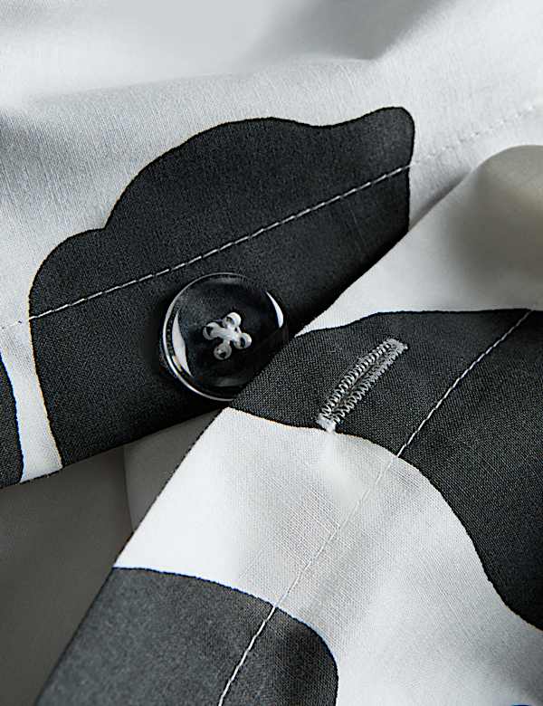 Cotton Rich Silhouette Floral Bedding Set - MX